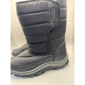 Mountain Tek Womens Waterproof Insulated Winter Snow Boots Black Size 9